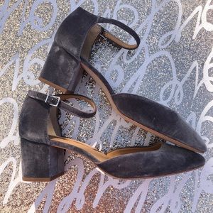 J Crew Mary Jane Velvet Pumps